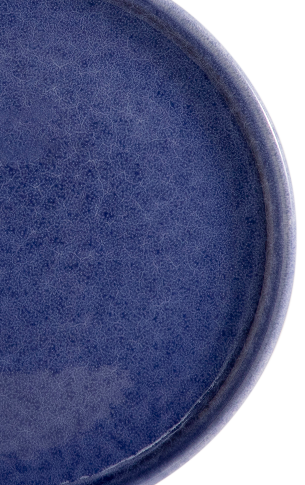 Blue ceramic plate